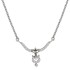 Cubic Zirconia Pendant Necklace,Sterling Silver