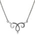 Cubic Zirconia Pendant Necklace,Sterling Silver