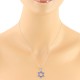 Blue Sapphire Jewish Star Of David Pendant Necklace 10Kt Gold 