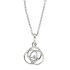 Cubic Zirconia Pendant Necklace in Sterling Silver