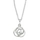 Cubic Zirconia Pendant Necklace in Sterling Silver