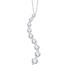 2 Ct Diamond Journey Pendant Necklace 14Kt White Gold