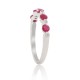 Ruby Diamond Anniversary Band 14Kt White Gold