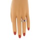 Sapphire Diamond Womens Right Hand Ring 14Kt Gold