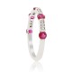 Ruby and Diamond Right Hand Ring in 14Kt White Gold