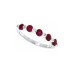 14kt White Gold Alternate Ruby And Diamond Ring