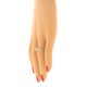 Emerald Cut Citrine and Baguette Diamond Ring 14Kt White Gold