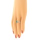 Emerald Cut Genuine Emerald Diamond Ring 14Kt White Gold