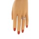 Ruby Diamond Right Hand Ring 14Kt White Gold