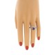 Blue Sapphire Diamond Ring 14Kt Gold September Birthstone