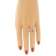 Ruby Diamond Right Hand Ring 14Kt White Gold, July Birthstone
