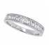 Cubic Zirconia Wedding Band Sterling Silver 1/2ct