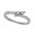 Cubic Zirconia Women's Fashion Ring Sterling Silver 