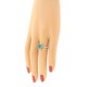 Emerald Diamond Engagement Ring 10Kt White Gold Emerald Cut