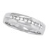 10kt White Gold Men's Diamond Band, Channel Set, 0.27cttw