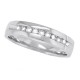 10kt White Gold Men's Diamond Band, Channel Set, 0.27cttw