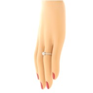 Diamond Halo Engagement Ring 10Kt White Gold 0.35 cttw