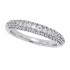 Cubic Zirconia Wedding Band Sterling Silver 