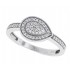 Cubic Zirconia Fashion Ring Sterling Silver 
