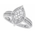 Cubic Zirconia Fashion Ring Sterling Silver 