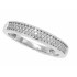 Cubic Zirconia Wedding Band Sterling Silver Rhodium Finish