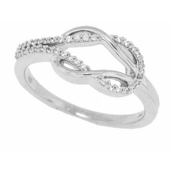 Cubic Zirconia Fashion Ring Sterling Silver 