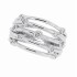 Cubic Zirconia Women's Fashion Ring Sterling Silver 