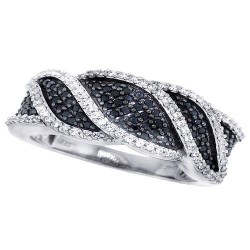 Cubic Zirconia Fashion Band Sterling Silver 
