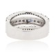 Sapphire and Diamond Right Hand Band 14Kt White Gold