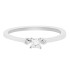 Princess Cut Diamond Three Stone Engagement Ring 10Kt Gold