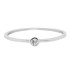 10Kt White Gold Diamond Promise Ring Bezel Set 0.05cttw