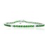 Created Emerald and Cubic Zirconia Bracelet Sterling Silver, 4.72cttw