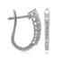 1.00 ct.tw. Cubic Zirconia Hoop Earrings Sterling Silver